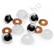 Biztonsági szem glitteres 14 mm-Bronz