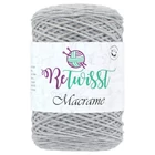 Retwisst Macrame  zsinórfonal 7004 Világos szürke