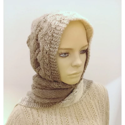 Ombre kapucnis sál NAKO Ombre fonalból