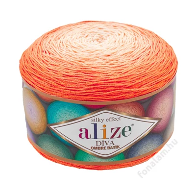 Alize Diva Ombre Batik fonal 7413 Narancs