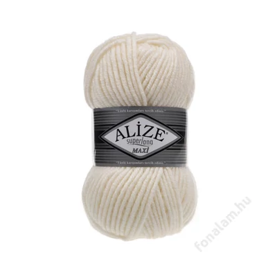 Alize Superlana Maxi fonal 62 Lágy krém