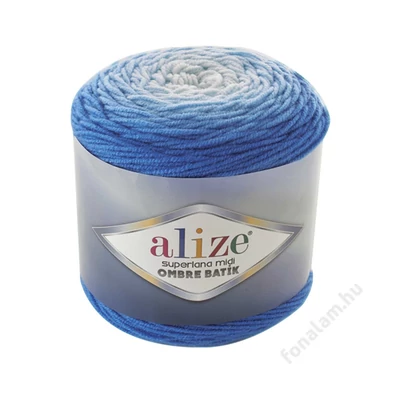 Alize Superlana Midi Ombre Batik fonal 7271 Türkiz kék