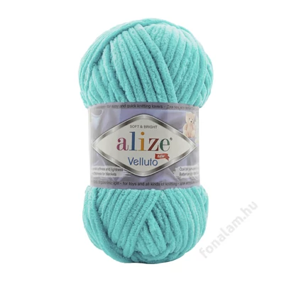 Alize Velluto fonal 490 Azúr