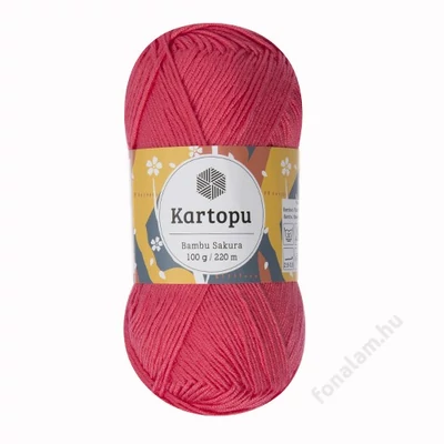 Kartopu Bambu Sakura fonal K254 Málna