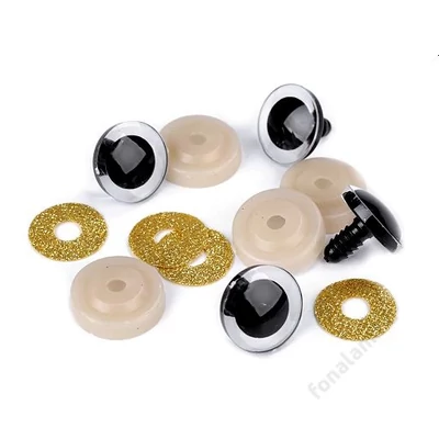Biztonsági szem glitteres 16 mm -Arany