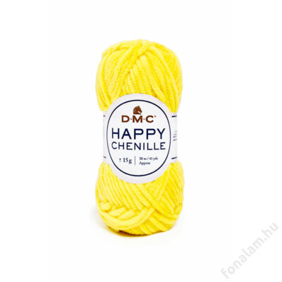 DMC Happy Chenille fonal 25 Élénk sárga