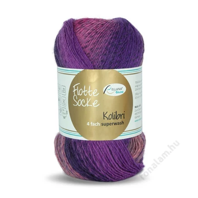 Rellana Flotte Socke Kolibri fonal 6207 Pink mámor