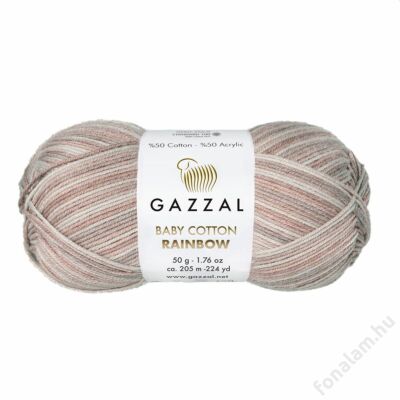 Gazzal Baby Cotton Rainbow fonal 485 Gally