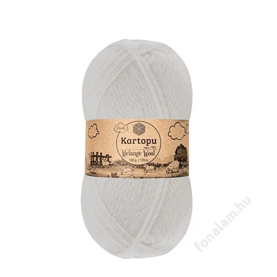 Kartopu_Melange_Wool_fonal_K010_Hó