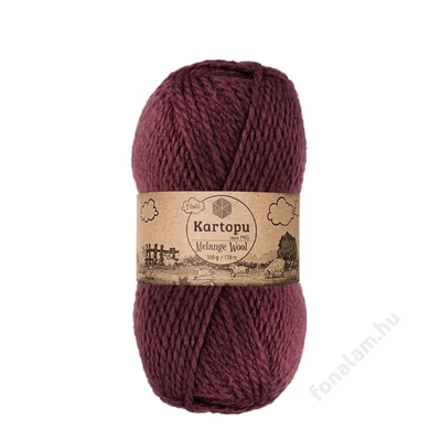 Kartopu_Melange_Wool_fonal_K1707_Marsala