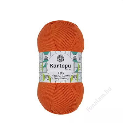 Kartopu Baby Natural Cotton fonal K202 Narancs