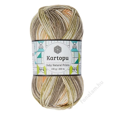 Kartopu Baby Natural Prints fonal H1802 Cili
