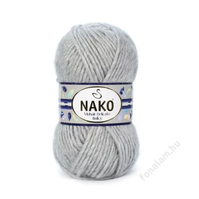 NAKO Mohair Delicate Bulky fonal 195 Szürke melange