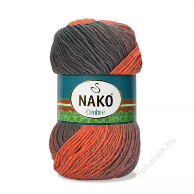 NAKO Ombre fonal 20807 Neon narancs