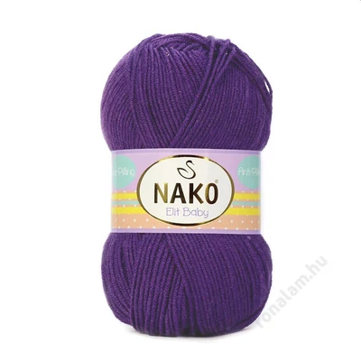 Nako Elit Baby fonal 10253 Padlizsán