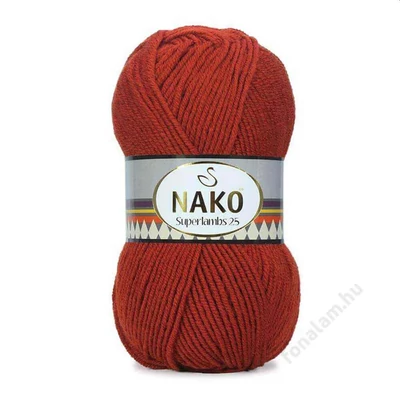 Nako Superlambs 25 fonal 1120 Rozsda