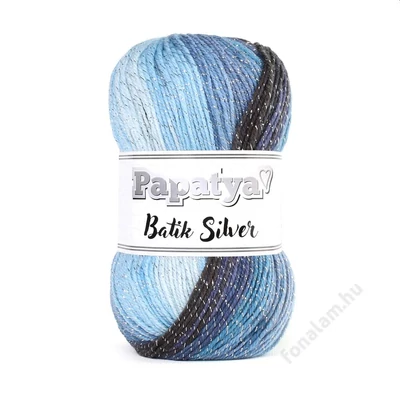 Papatya Batik Silver fonal 19 Szikrázó