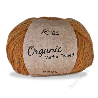 Rellana Organic Merino Tweed fonal 20 Mustár