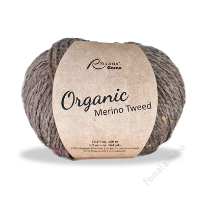 Rellana Organic Merino Tweed fonal 28 Szántóföld
