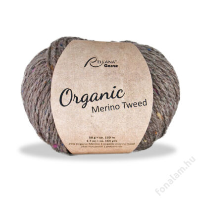 Rellana Organic Merino Tweed fonal 28 Szántóföld