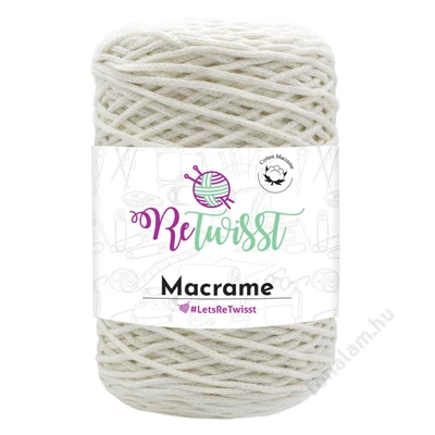 Retwisst Macrame  zsinórfonal 7007 Natúr