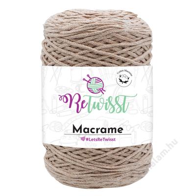 Retwisst Macrame  zsinórfonal 7008 Drapp