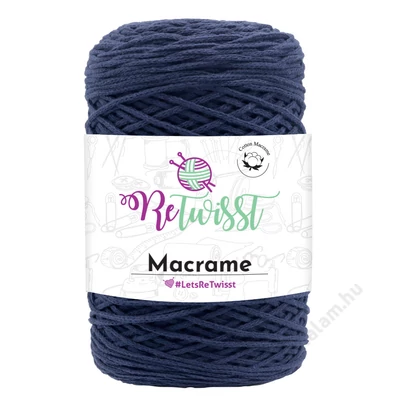 Retwisst Macrame  zsinórfonal 7012 Tengerész
