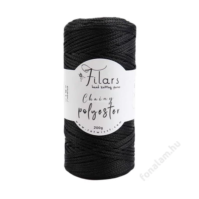 Retwisst Filars Chainy Polyester fonal 32020 Fekete