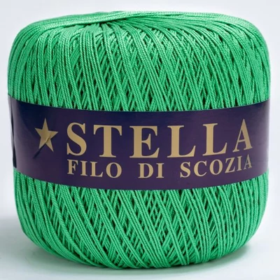 Stella Ne 12/3  olasz horgoló fonal 623 Smaragd