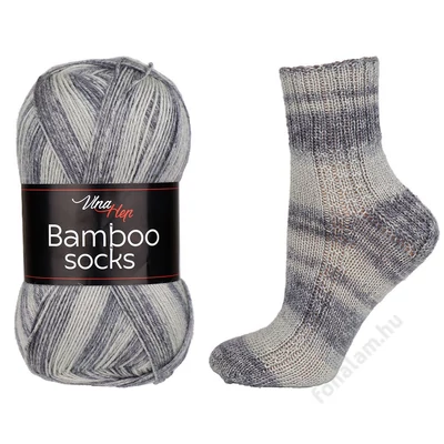 Vlna-Hep Bamboo Socks fonal 7910 Szürkület