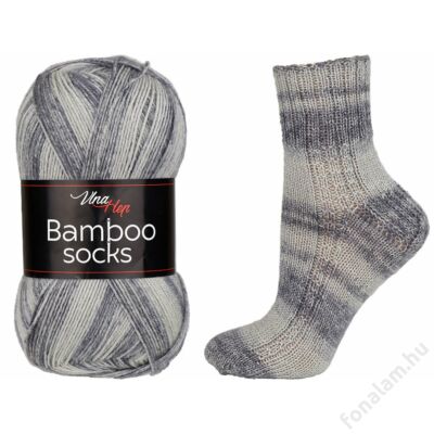 Vlna-Hep Bamboo Socks fonal 7910 Szürkület