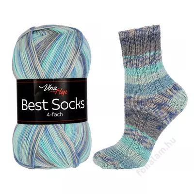 Vlna-Hep Best Socks fonal 7302 Lagúna