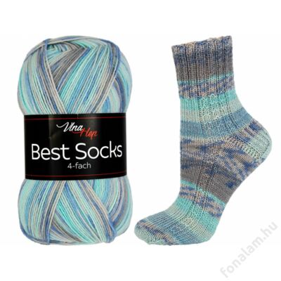 Vlna-Hep Best Socks fonal 7302 Lagúna