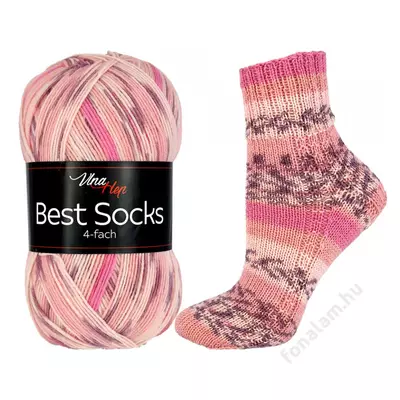 Vlna-Hep Best Socks fonal 7303 Barackvirág