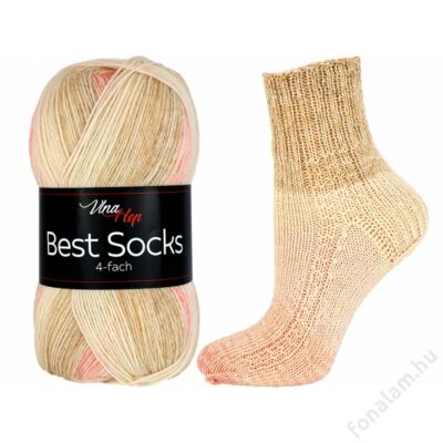 Vlna-Hep Best Socks fonal 7327 Pasztel