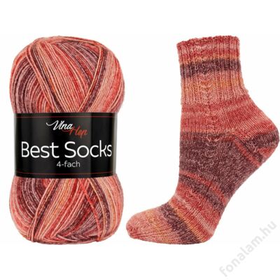 Vlna-Hep Best Socks fonal 7336 Tábortűz