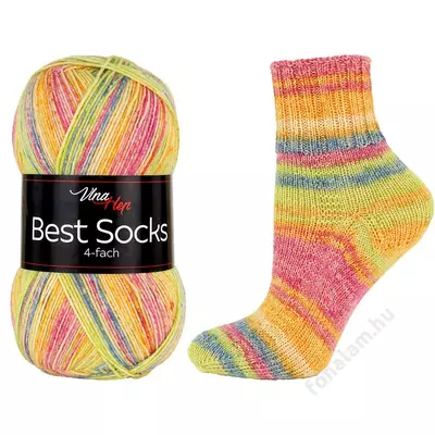 Vlna-Hep Best Socks fonal 7343 Déligyümölcs