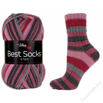 Vlna-Hep Best Socks fonal 7348 Málnalikőr