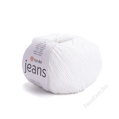 YarnArt Jeans fonal 01 Hó